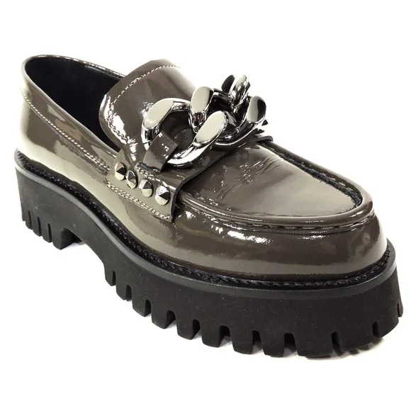 CASADEI 🇮🇹 WOMEN'S BROWN PATENT LEATHER COMFORT SPRING LOAFERS